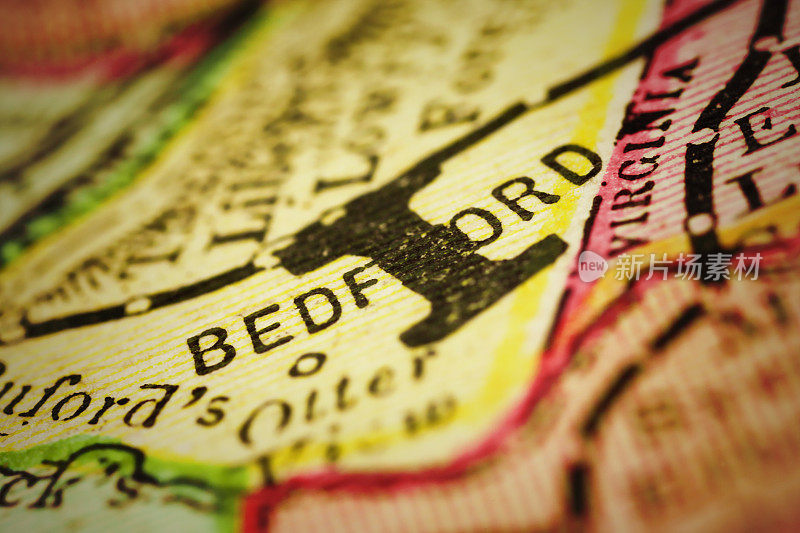 贝德福德|弗吉尼亚县地图